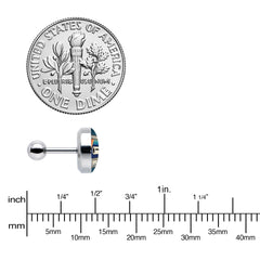 16G 1/4 Retro Cassette Tape Cartilage Tragus Earring by Onyx O