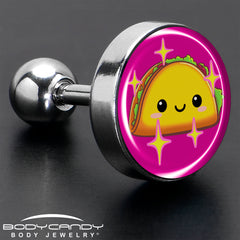 Mexican Fiesta Cute Taco Tragus Cartilage Earring by Onyx O