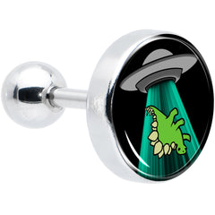 16G 1/4 Alien UFO Dinosaur Abduction Cartilage Tragus Earring by Onyx O