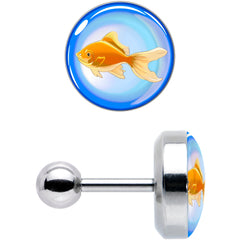 16G 1/4 Gold Fish Cartilage Tragus Earring by Onyx O