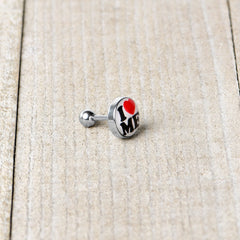 16G 1/4 I Love Me Cartilage Tragus Earring by Onyx O