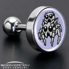 Leaping Leapfrog Spiders Tragus Cartilage Earring by Onyx O
