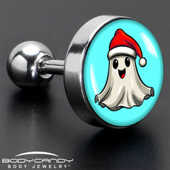 16G 1/4 Holiday Christmas Spirit Ghost Tragus Cartilage Earring by Onyx O