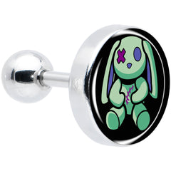 16G 1/4 Zombie Bunny Tragus Cartilage Earring by Onyx O