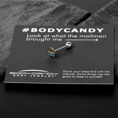 Retro Boombox Barbell Tongue Ring by Onyx O