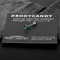 Alien UFO Dinosaur Abduction Barbell Tongue Ring by Onyx O