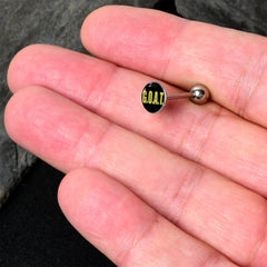 G.O.A.T. Barbell Tongue Ring by Onyx O