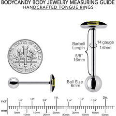 G.O.A.T. Barbell Tongue Ring by Onyx O