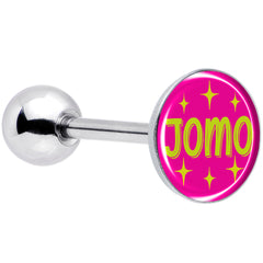 Pink JOMO Barbell Tongue Ring by Onyx O