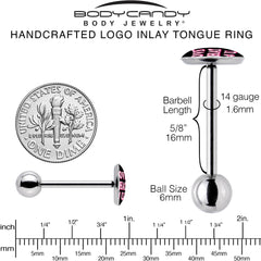 Love That 4 You Barbell Tongue Ring by Onyx O