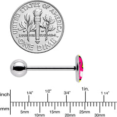 Pink Ducky Barbell Tongue Ring by Onyx O