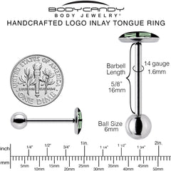 SKIBIDI Barbell Tongue Ring by Onyx O