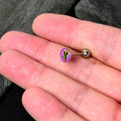 Sunflower Cactus Barbell Tongue Ring by Onyx O