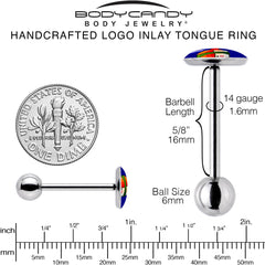 Sushi Barbell Tongue Ring by Onyx O