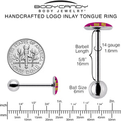 Taco Queen Barbell Tongue Ring by Onyx O