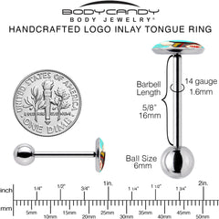 Chinese Take Out Barbell Tongue Ring by Onyx O