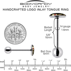 Voodoo Doll Barbell Tongue Ring by Onyx O