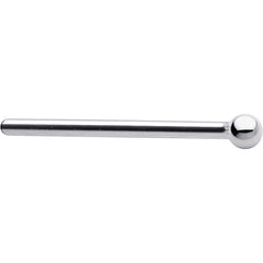 Platinum 1.5mm Ball Nose Ring