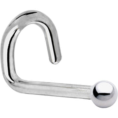 Platinum 1.5mm Ball Nose Ring