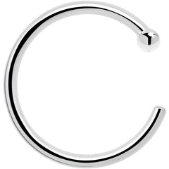 Real Platinum Nose Hoop - Hypoallergenic & Luxurious