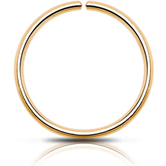 Single Hoop Nose 14k Yellow Gold Filled Nose Hoop Ring