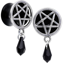 Pentagram Saddle Plug Set Created with Crystals 00G to 19mm