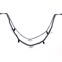 5/8 Handmade Gone Batty Nipple Chain Created with Crystal