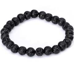 Handmade Lava Stone Citrine Scorpio Zodiac Bracelet Set of 2