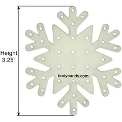 Glow in the Dark Snowflake Travel Flat Back Earring Palette