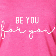 Be You, For You Black Tapered Long Sleeve Hoodie