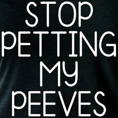 Stop Petting My Peeves Tapered Long Sleeve Hoodie