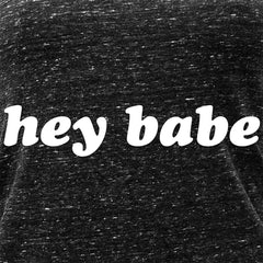 Hey Babe Black Gray Cosmic Twist Back Tank Top