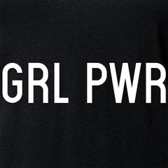 GRL PWR Black V-Neck Tee Shirt