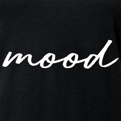 Mood Black Tapered V-Neck Tee Shirt