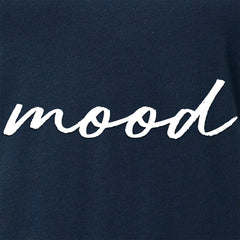 Mood Black Tapered V-Neck Tee Shirt