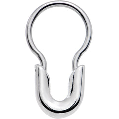 16G 5/16 Safety Pin Stainless Steel Septum Ring