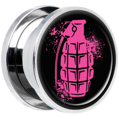 Pink Grenade Steel Screw Fit Plug Set 5/8