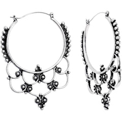 Victorian Decorative Twist Tunnel Plug Earrings
