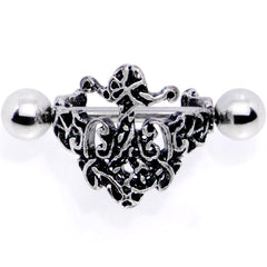 16G 1/2 Rococo Ring Cuff Cartilage Earring