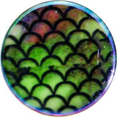 Rainbow Acrylic Magical Mermaid Single Flare Plug Set 4mm to 12mm