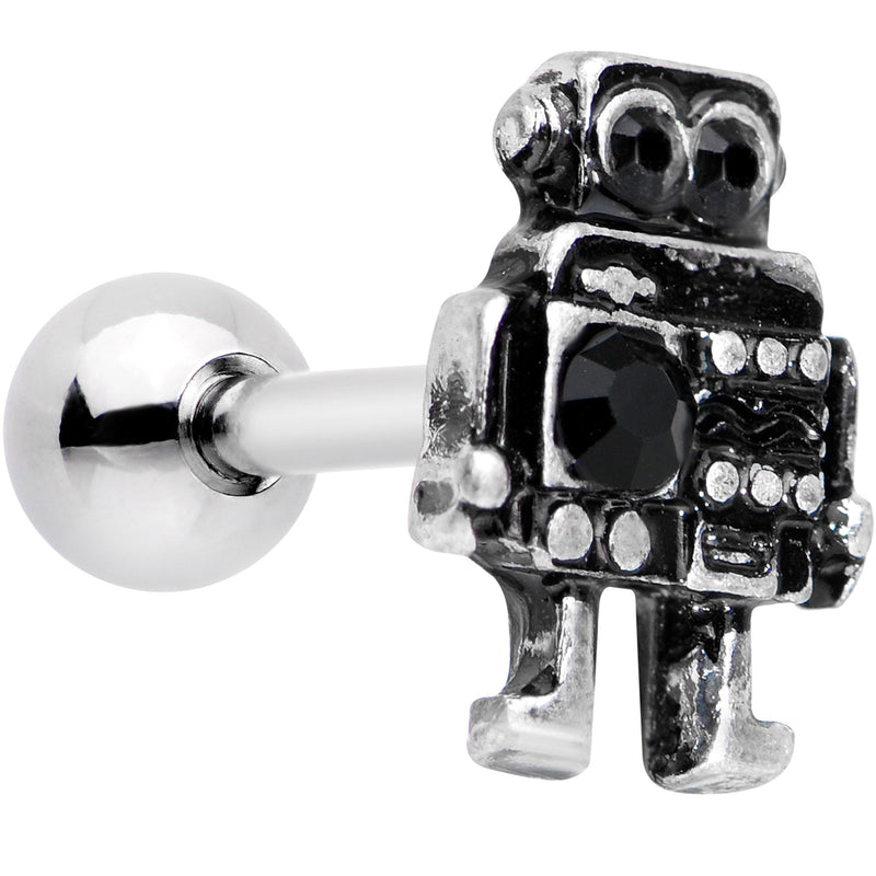 16G 1/4 Steampunk Ratchet Robot Cartilage Tragus Earring