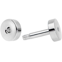 14G Steel Screw Fit Tunnel Plug Set