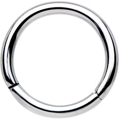 16G 5/16 Solid G23 Implant Grade Titanium Hinged Segment Ring