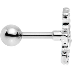 16G 1/4 Crescent Bow Cartilage Tragus Earring