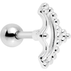 16G 1/4 Crescent Bow Cartilage Tragus Earring