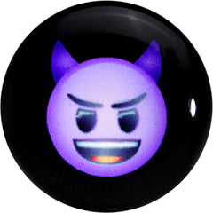 2G Licensed Purple Devil emoji Acrylic Double Flare Plug Set