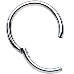 16G 3/8 Solid G23 Implant Grade Titanium Hinged Segment Ring