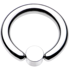 8G 1/2 Clear Gem 5mm Disc BCR Captive Ring