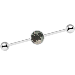 14G Holiday Rustic Wood Moose Industrial Barbell 37mm