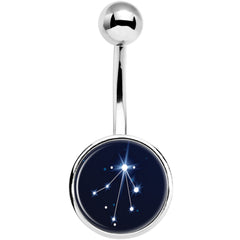 Zodiac Constellation Libra Belly Ring